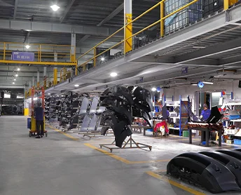 Body components in a production area